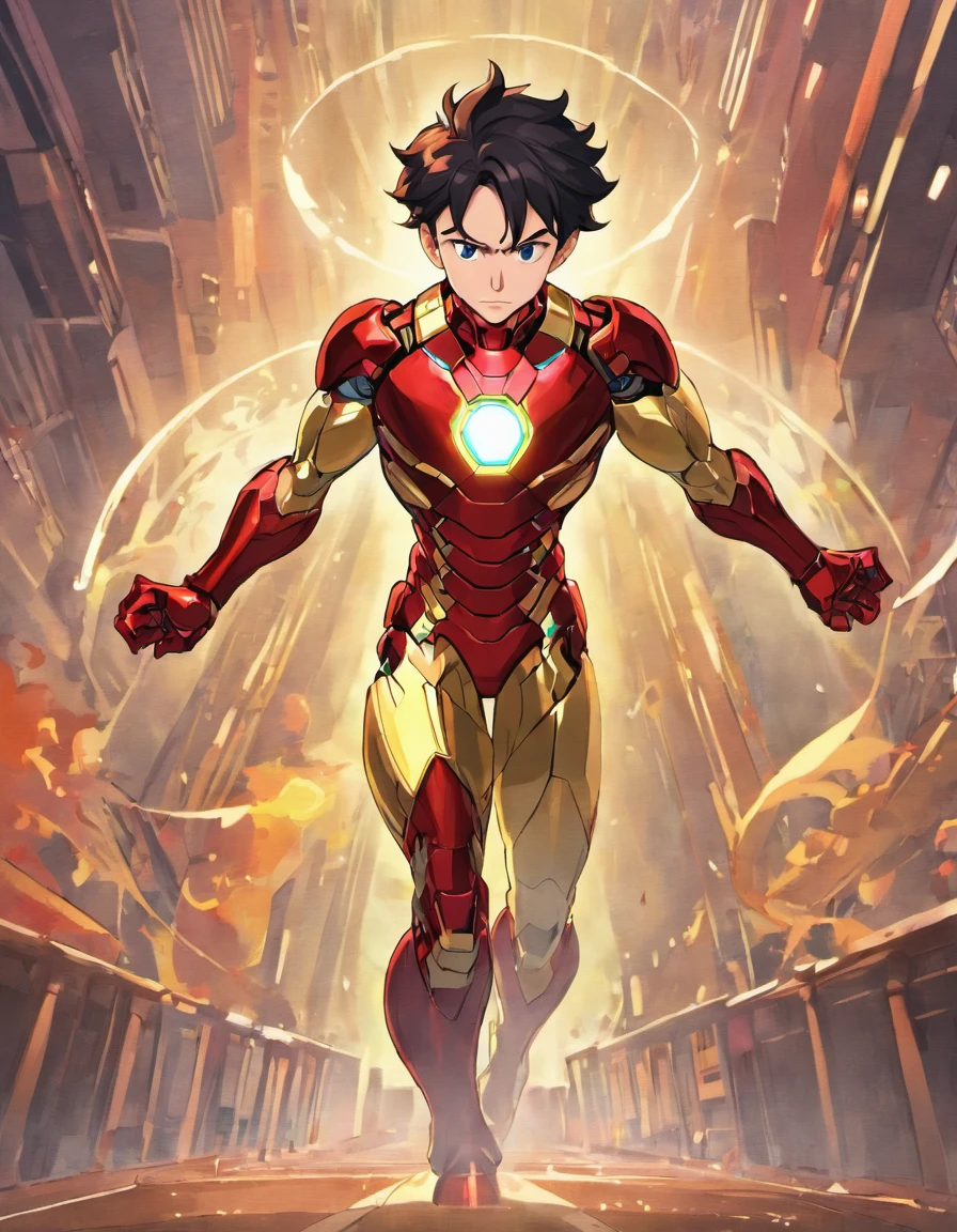 Tony Stark "The Avengers: Earth’s Mightiest Heroes", looking into the camera, full length
