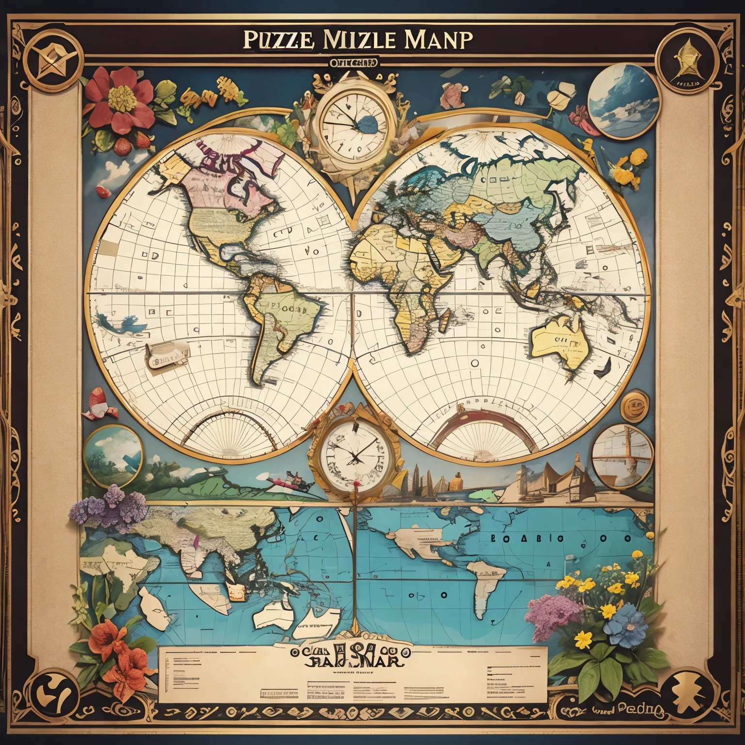 Puzzle map