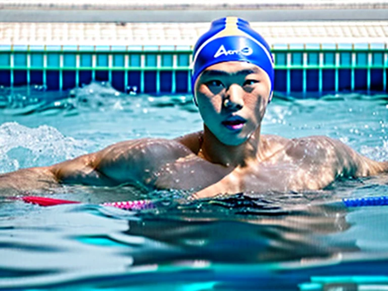 japanese men、male student、male swimming club member、male lifesaver、Male water polo player、shaved head man、dark skinned man、muscular man、man sinking in the bathtub、man sinking in the pool、man submerged in water、man diving underwater、A man wearing a black briefs swimsuit、man with open eyes、man with open mouth、man looking up to the sky、man with a sad expression、man being strangled、The whole body is shown、Swimming competitions、Swimming、swimming school、male swimming instructor、One man、Male Players、A man wearing nothing on his upper body、Actor who was killed、Young male actor playing a corpse、young man acting like he&#39;s dying、The man who plays the role of a drowned corpse、Suspense drama、mystery drama、shooting underwater