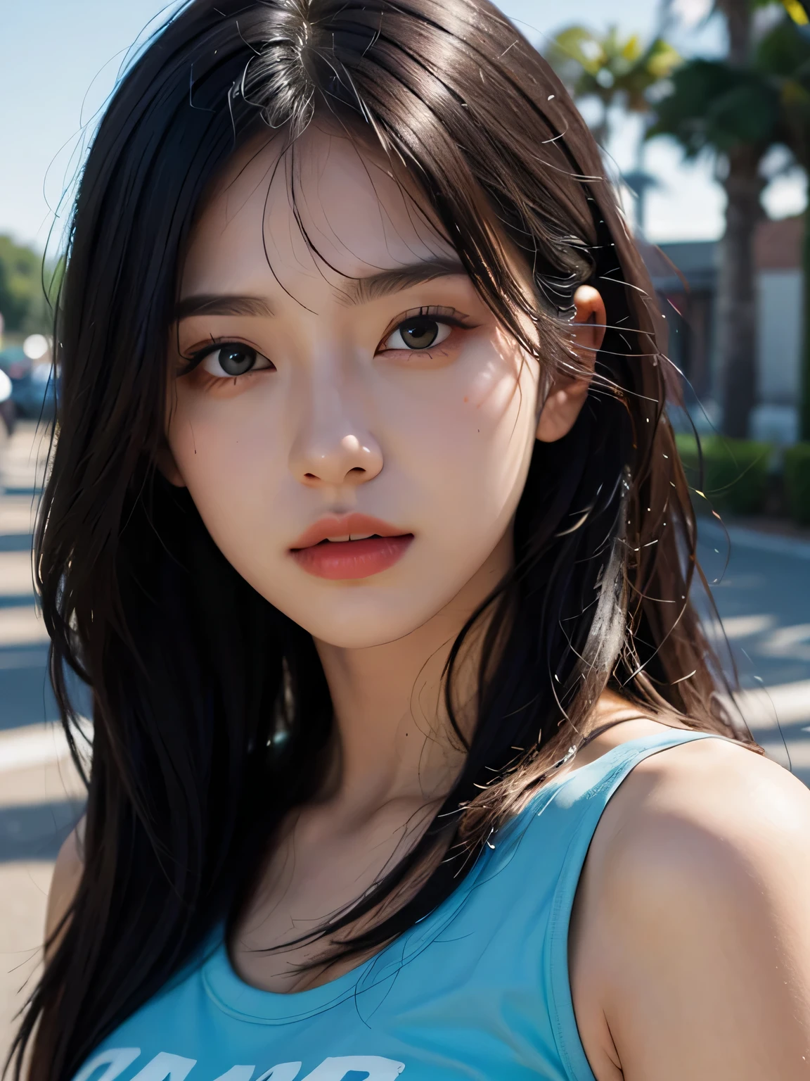 beautiful flawless lady, black wings, wearing modern street fashion crop top shirt, extremely detailed face and eyes, detailed facial features, elegant pose, dramatic lighting, cinematic style, vibrant colors, dark fantasy, photorealistic, masterpiece, (best quality,4k,8k,highres,masterpiece:1.2),ultra-detailed,(realistic,photorealistic,photo-realistic:1.37)