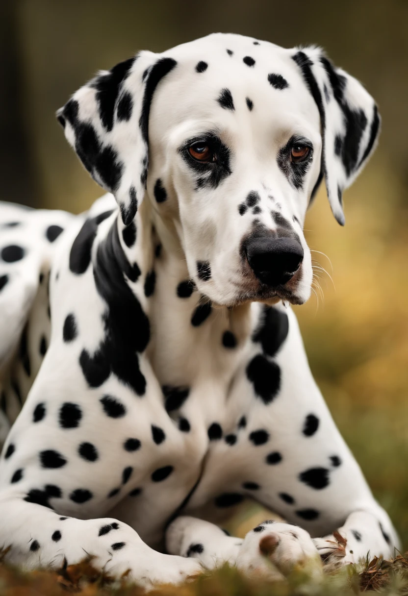 Dalmatian breed dog, alto detalhe, hiper HD, beleza, encantador, 