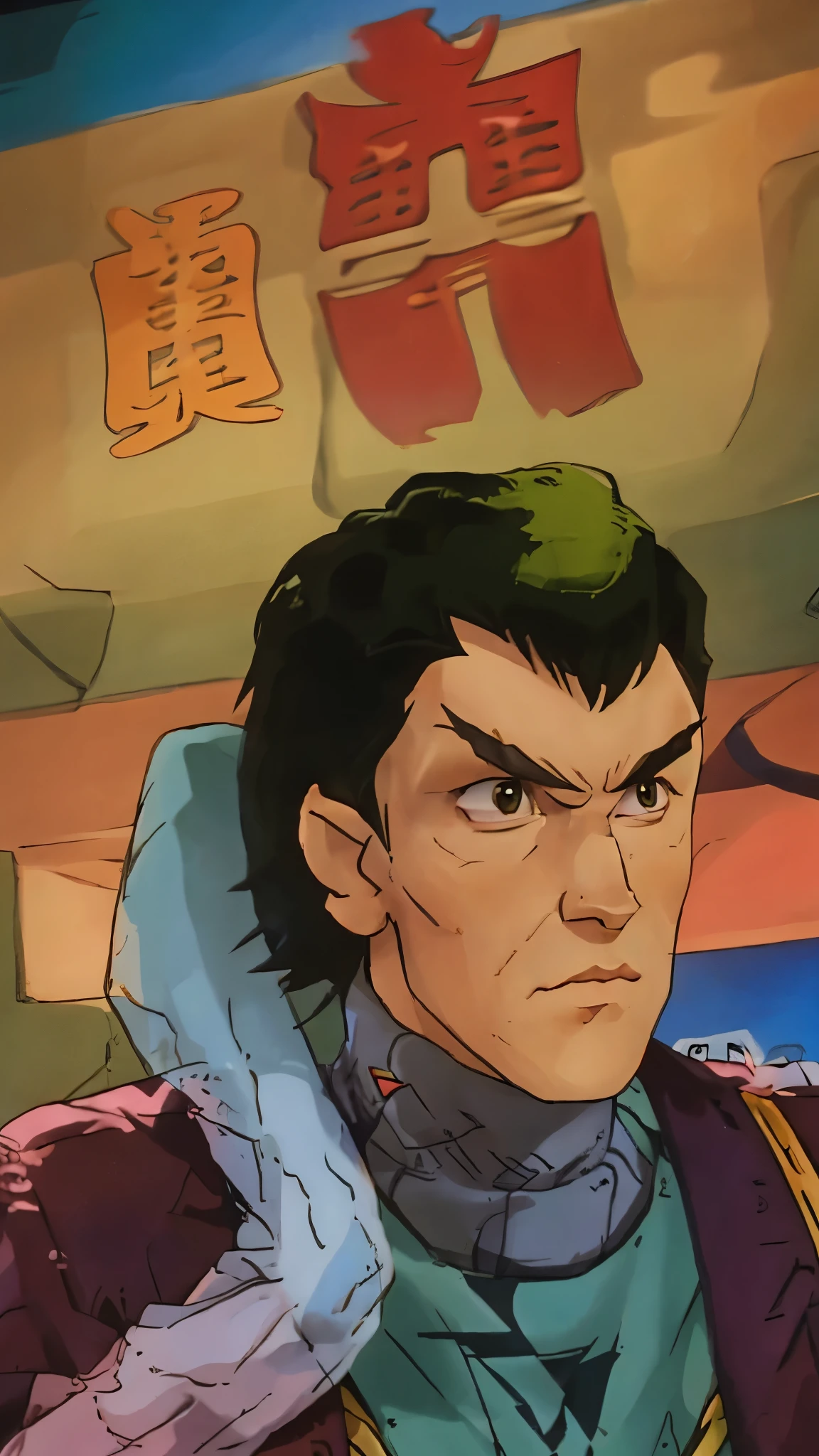 1 male romulan pointy eyebrows pointy ears forehead ridge 