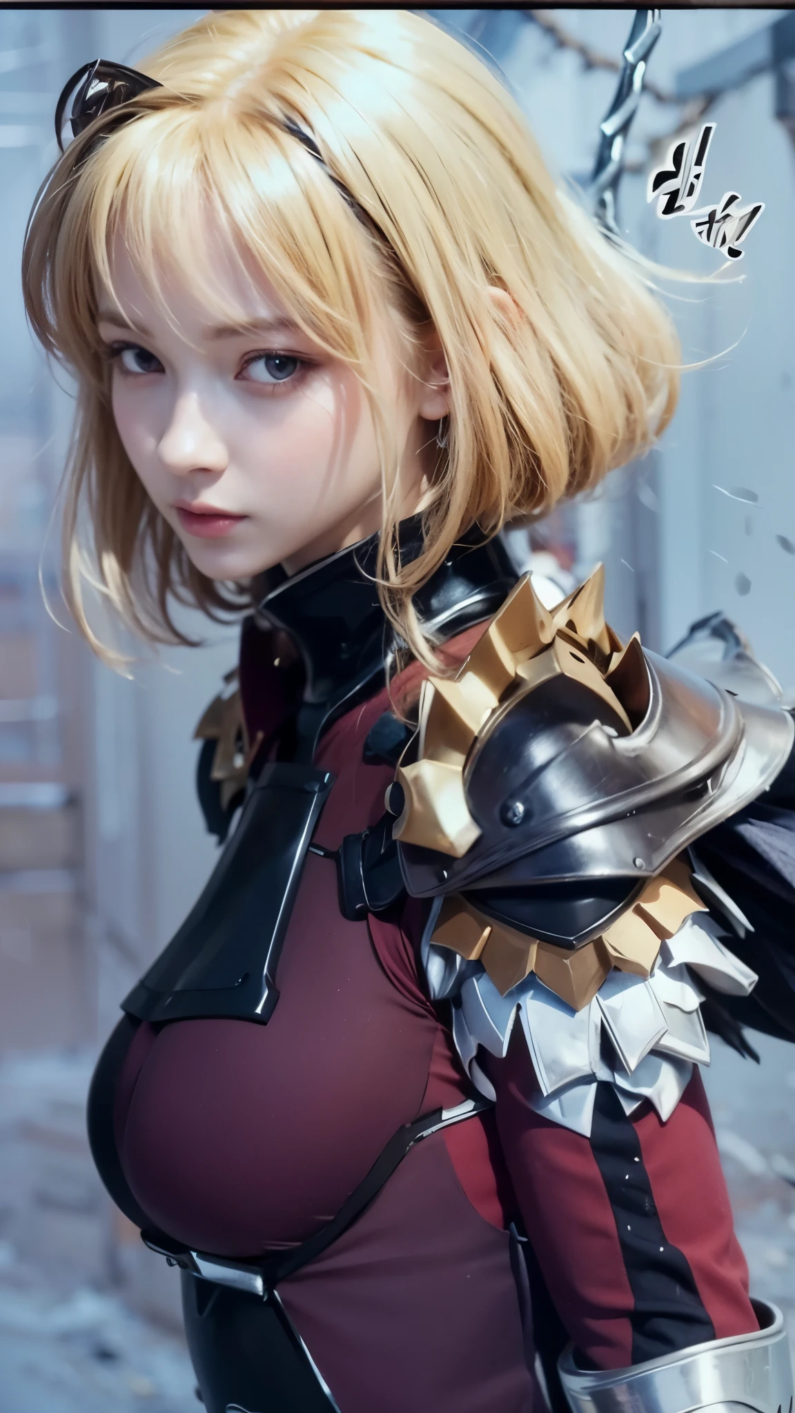 a close up of a woman in a costume with a sword, armor girl, anime girl cosplay, anime cosplay, girl in knight armor, realistic cosplay, ornate cosplay, professional cosplay, beautiful armor, gorgeous female paladin, cosplay, full-cosplay, realistic
