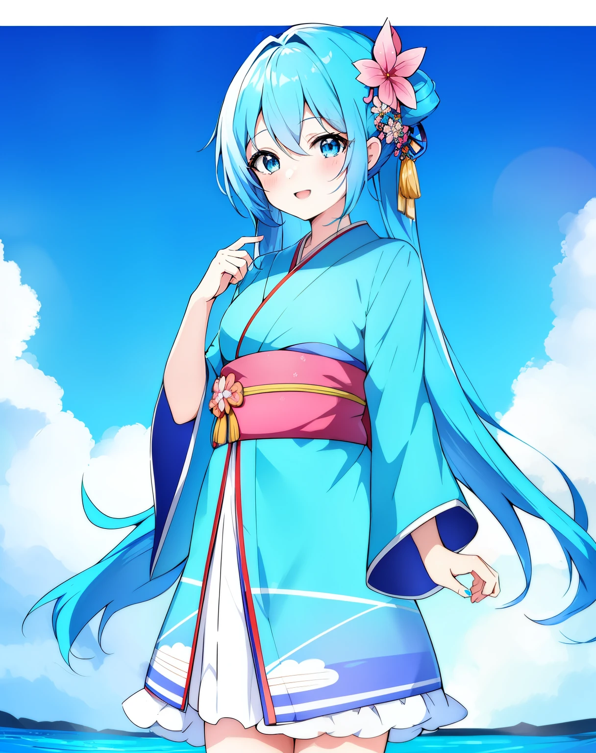 Anime girl with blue hair and blue eyes, Best Anime 4K Kona-chan Wallpaper, anime wallpaper 4k, anime wallpaper 4k, Wallpaper Anime Blue Water, anime style 4k, anime art wallpaper 4k, anime art wallpaper 4k, Kantai Collection Style, 4k anime wallpaper,,Anime girl with blue hair and blue eyes wearing a kimono, anime moe art style, mikudayo, , teal hair anime girl, in kimono, in kimono, shirabii, Cute girl anime visual, hatsune miku portrait,long hair