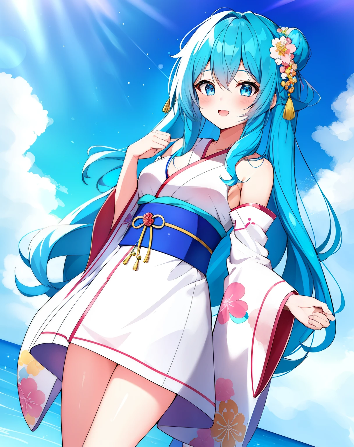 Anime girl with blue hair and blue eyes, Best Anime 4K Kona-chan Wallpaper, anime wallpaper 4k, anime wallpaper 4k, Wallpaper Anime Blue Water, anime style 4k, anime art wallpaper 4k, anime art wallpaper 4k, Kantai Collection Style, 4k anime wallpaper,,Anime girl with blue hair and blue eyes wearing a kimono, anime moe art style, mikudayo, , teal hair anime girl, in kimono, in kimono, shirabii, Cute girl anime visual, hatsune miku portrait,long hair