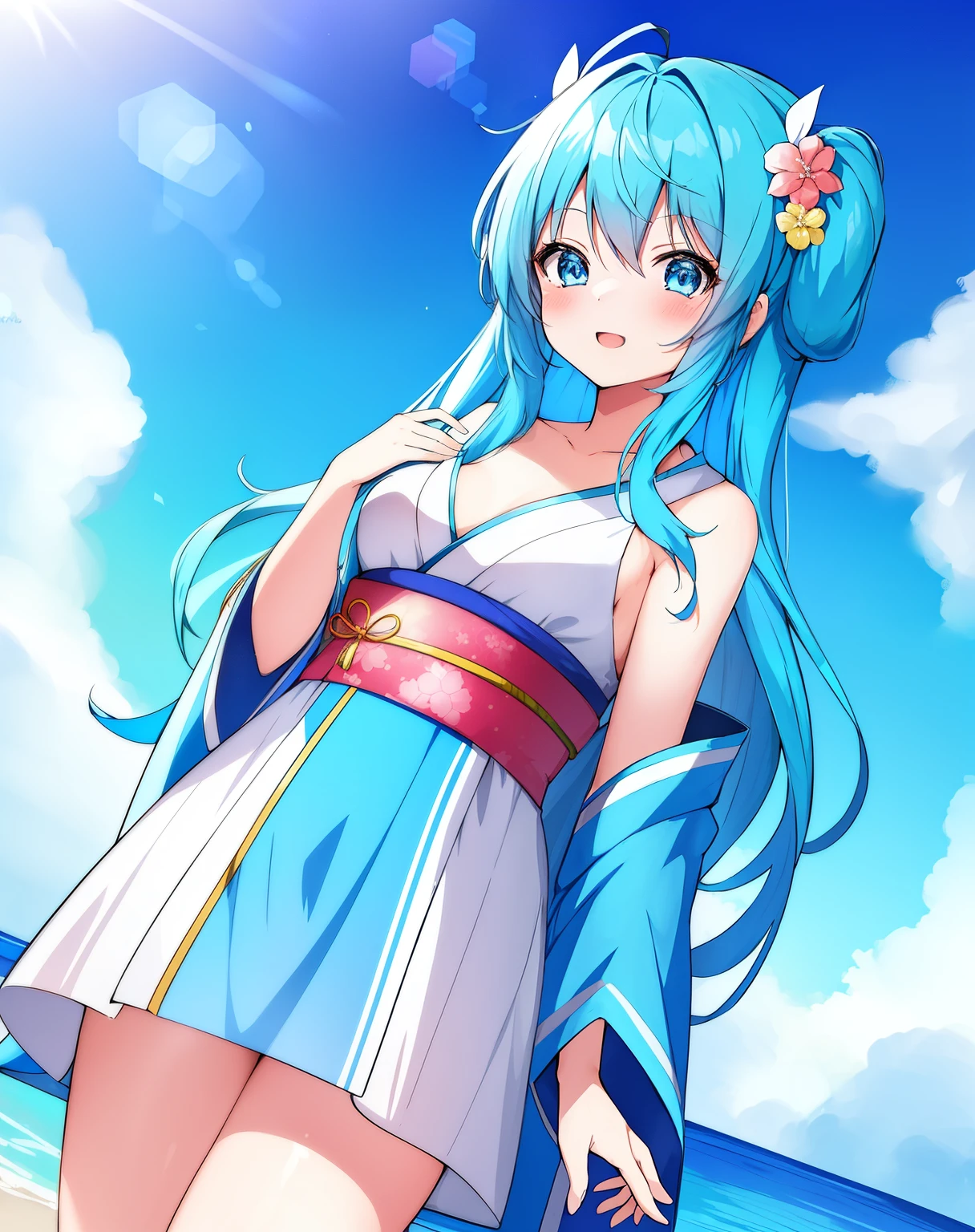 Anime girl with blue hair and blue eyes, Best Anime 4K Kona-chan Wallpaper, anime wallpaper 4k, anime wallpaper 4k, Wallpaper Anime Blue Water, anime style 4k, anime art wallpaper 4k, anime art wallpaper 4k, Kantai Collection Style, 4k anime wallpaper,,Anime girl with blue hair and blue eyes wearing a kimono, anime moe art style, mikudayo, , teal hair anime girl, in kimono, in kimono, shirabii, Cute girl anime visual, hatsune miku portrait,long hair