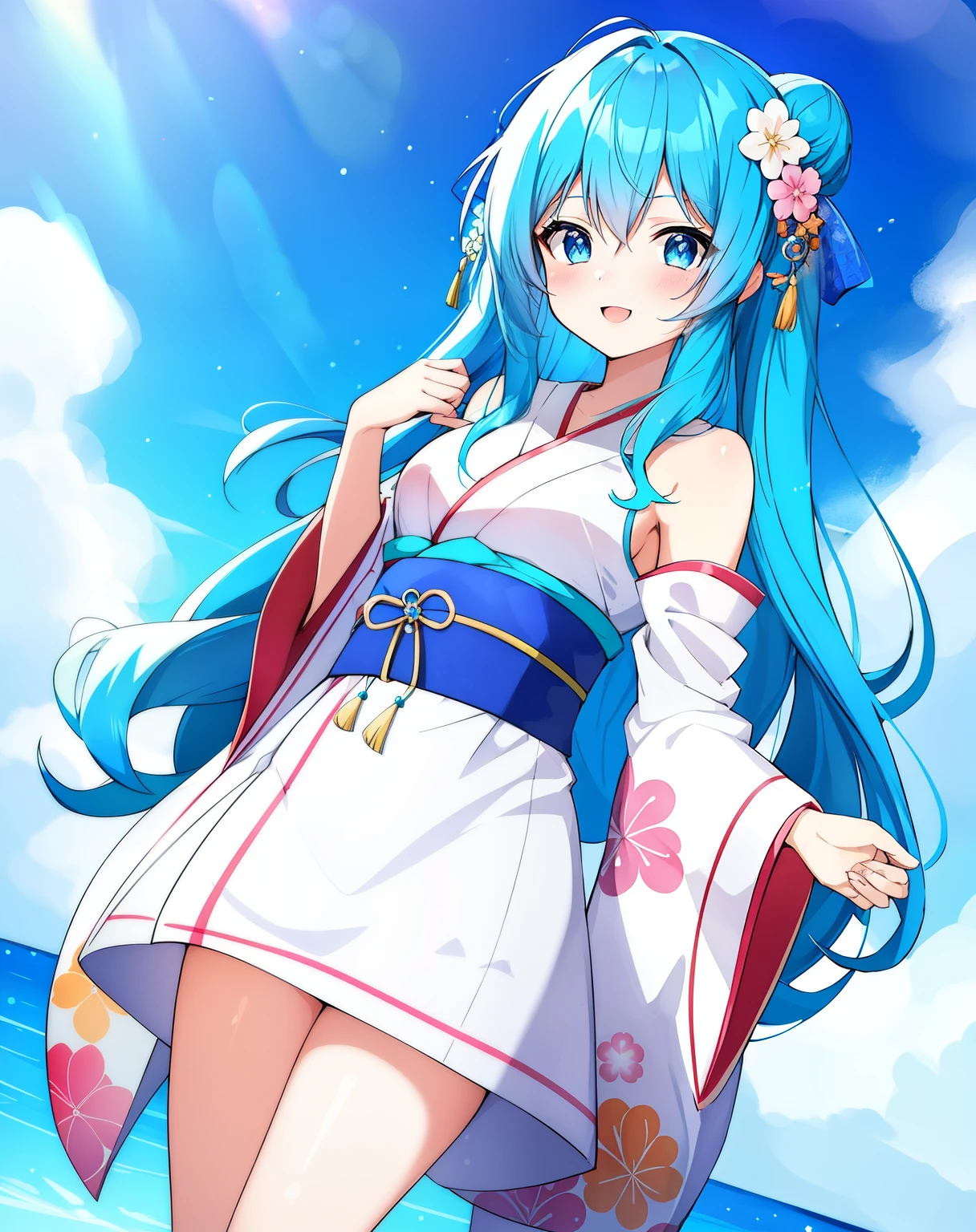 Anime girl with blue hair and blue eyes, Best Anime 4K Kona-chan Wallpaper, anime wallpaper 4k, anime wallpaper 4k, Wallpaper Anime Blue Water, anime style 4k, anime art wallpaper 4k, anime art wallpaper 4k, Kantai Collection Style, 4k anime wallpaper,,Anime girl with blue hair and blue eyes wearing a kimono, anime moe art style, mikudayo, , teal hair anime girl, in kimono, in kimono, shirabii, Cute girl anime visual, long hair