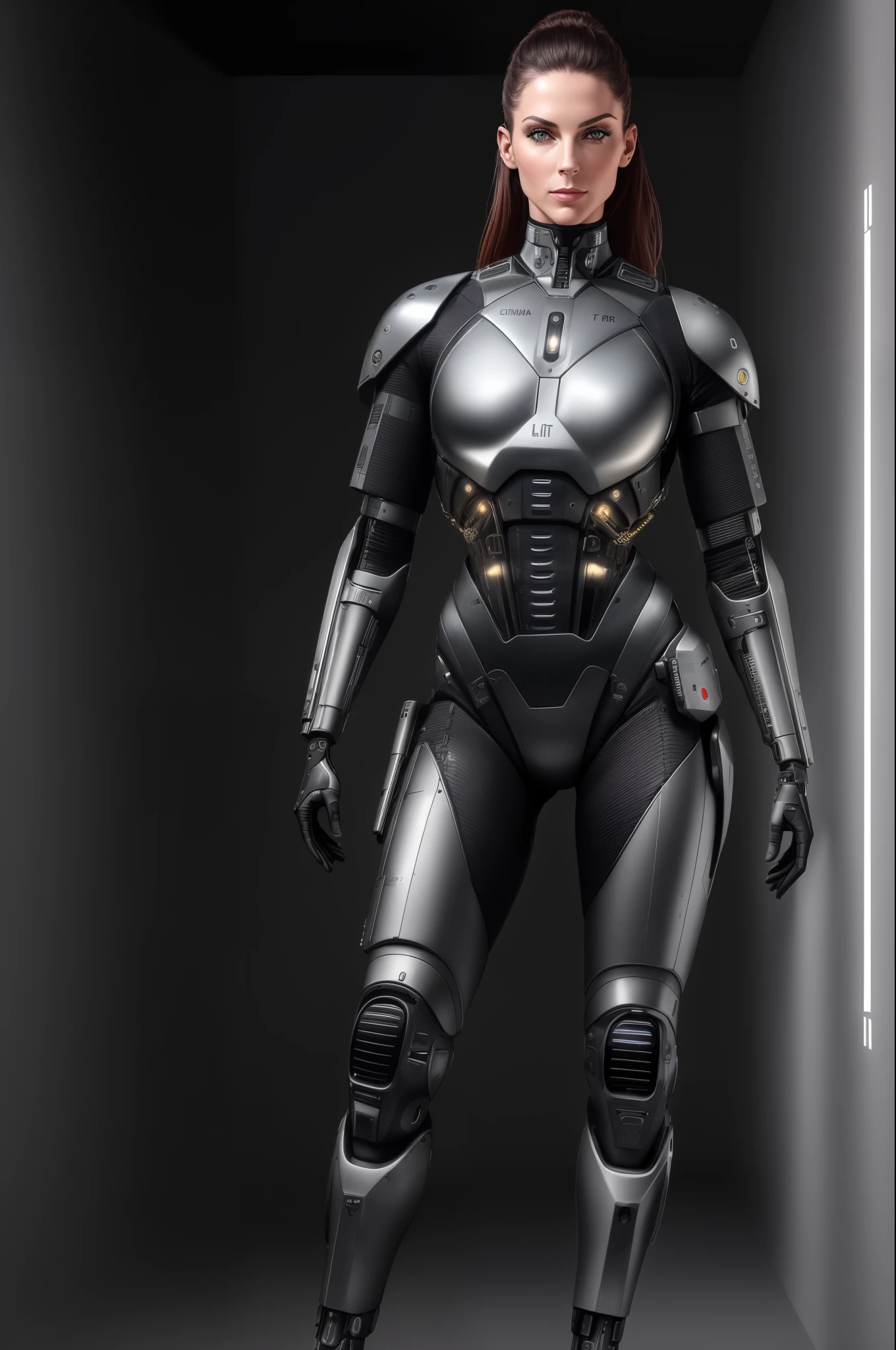 ((attractive modern female military with cybernetic limbs part cyborg on patrol)), cinematographic, Dynamic Posture, detalhes finos, reflections, 8k, ((tiro escuro)), sdet volumetric lights, (Retroiluminado:1.3), (fotorrealista), (Estilo-vidro), HDR, sem serrilhado, 8k, ((Syd Mead)), sharp details, ((obra de arte)), (pictorial), (boa anatomia), (good proportions), (good composition),
