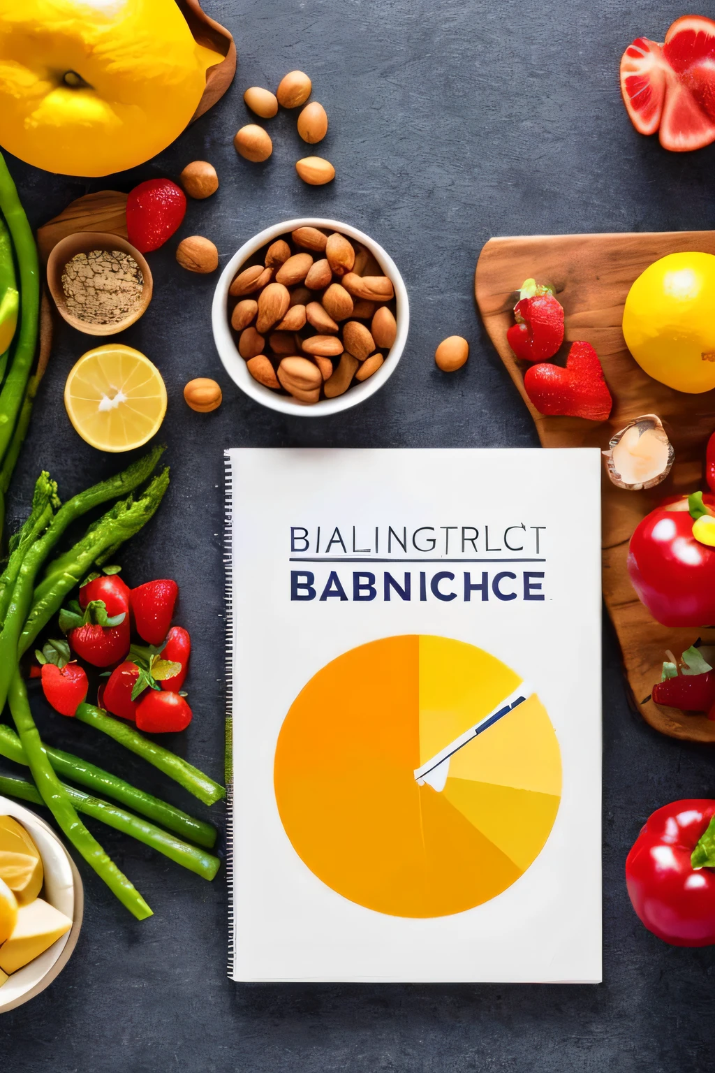 crie uma cena com bastante cores com este tema: "Sweet Balance: A Practical Guide to Keeping Your Glucose Up to Date"