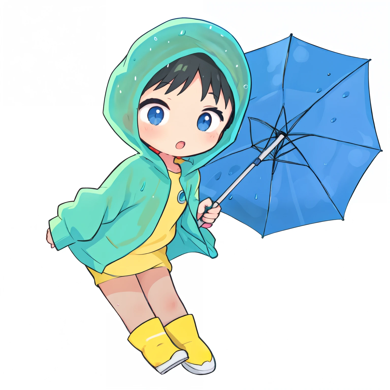 cartoon boy in raincoat tenant un parapluie and jumping, fille en imperméable, it is il pleut heavily, it is il pleut, personne seule avec un parapluie, il pleut!!, La fille de l’anime court, Tenir un parapluie, climat pluvieux, tenant un parapluie, tenant un parapluie, Elle porte un manteau mouillé, il pleut!, on a Jour de pluie, il pleut, il pleut!!!, Jour de pluie