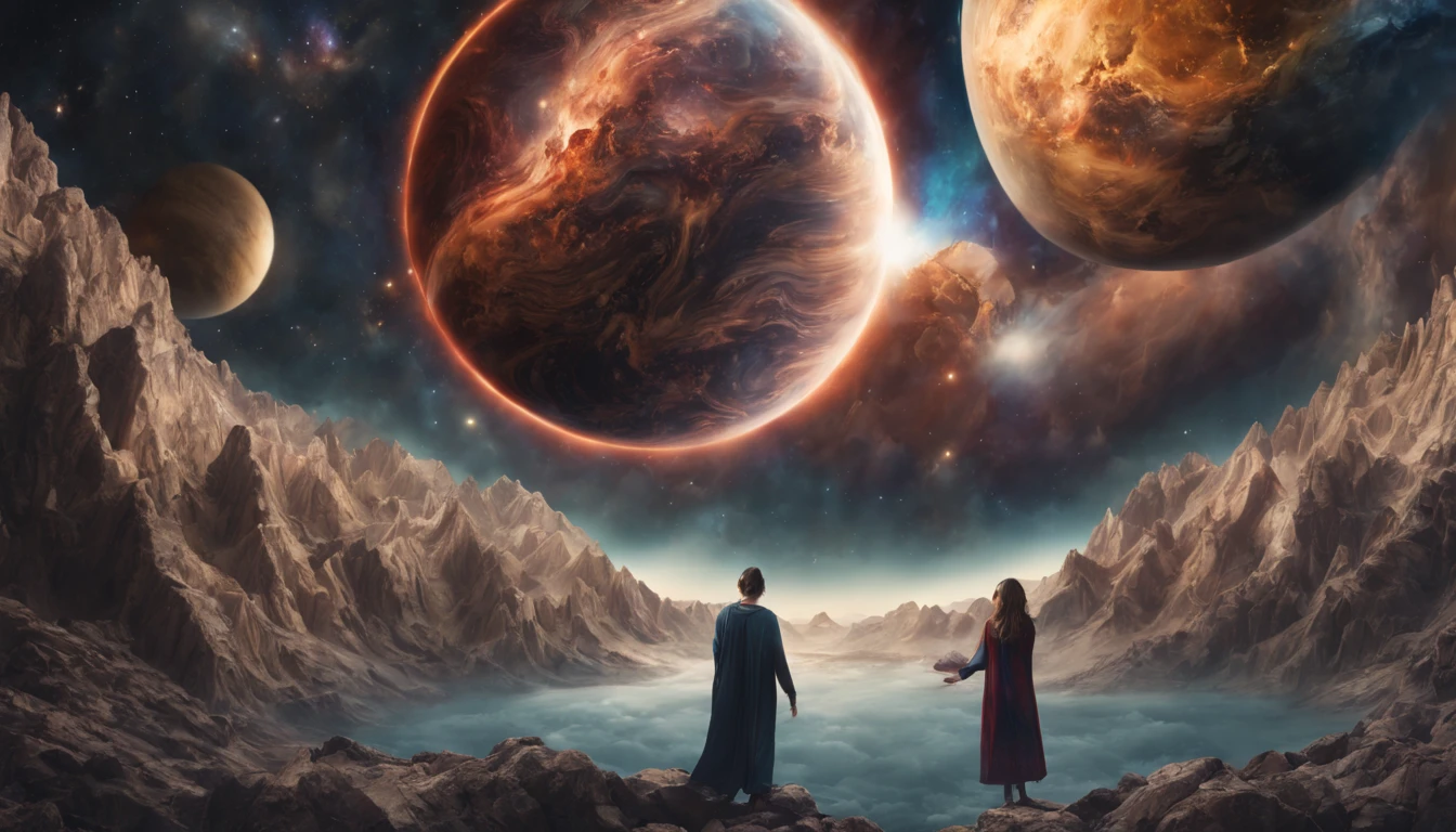 (best quality,4k,8k,highres,masterpiece:1.2),ultra-detailed,(realistic,photorealistic,photo-realistic:1.37),portraits,
planet, mind, dimension, big brain, appearance, surreal, vast space, cosmic, mysterious, ethereal, floating, glowing, infinite stars, swirling galaxies, vibrant colors, surrealistic landscape, otherworldly, dreamlike, celestial beings, cosmic energy, supernatural powers