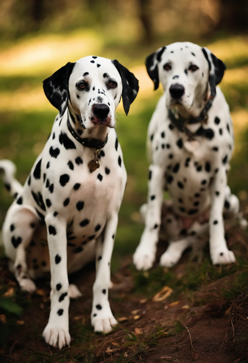 Dalmatians, alto detalhe, hiper HD, beleza, encantador, 