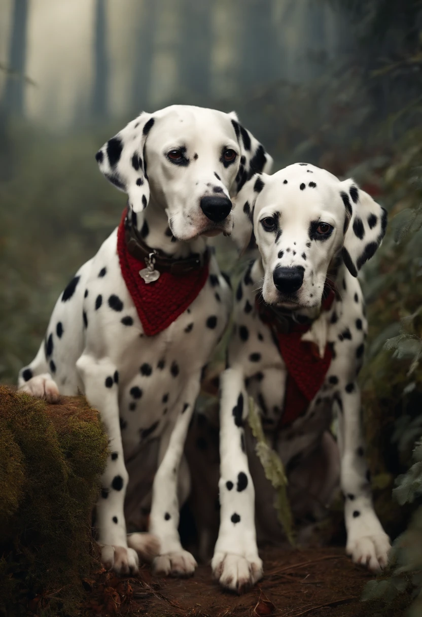 Dalmatians, alto detalhe, hiper HD, beleza, encantador,