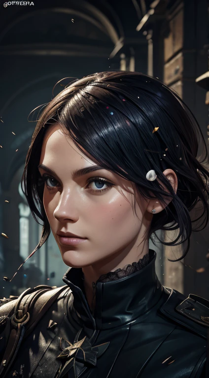 Splash Art, European Starling's Head, gouttes de peinture, Splashart