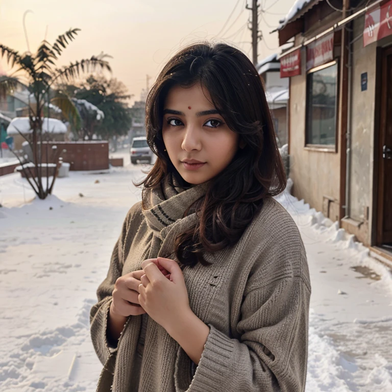 A beautiful Pakistani girl in winters