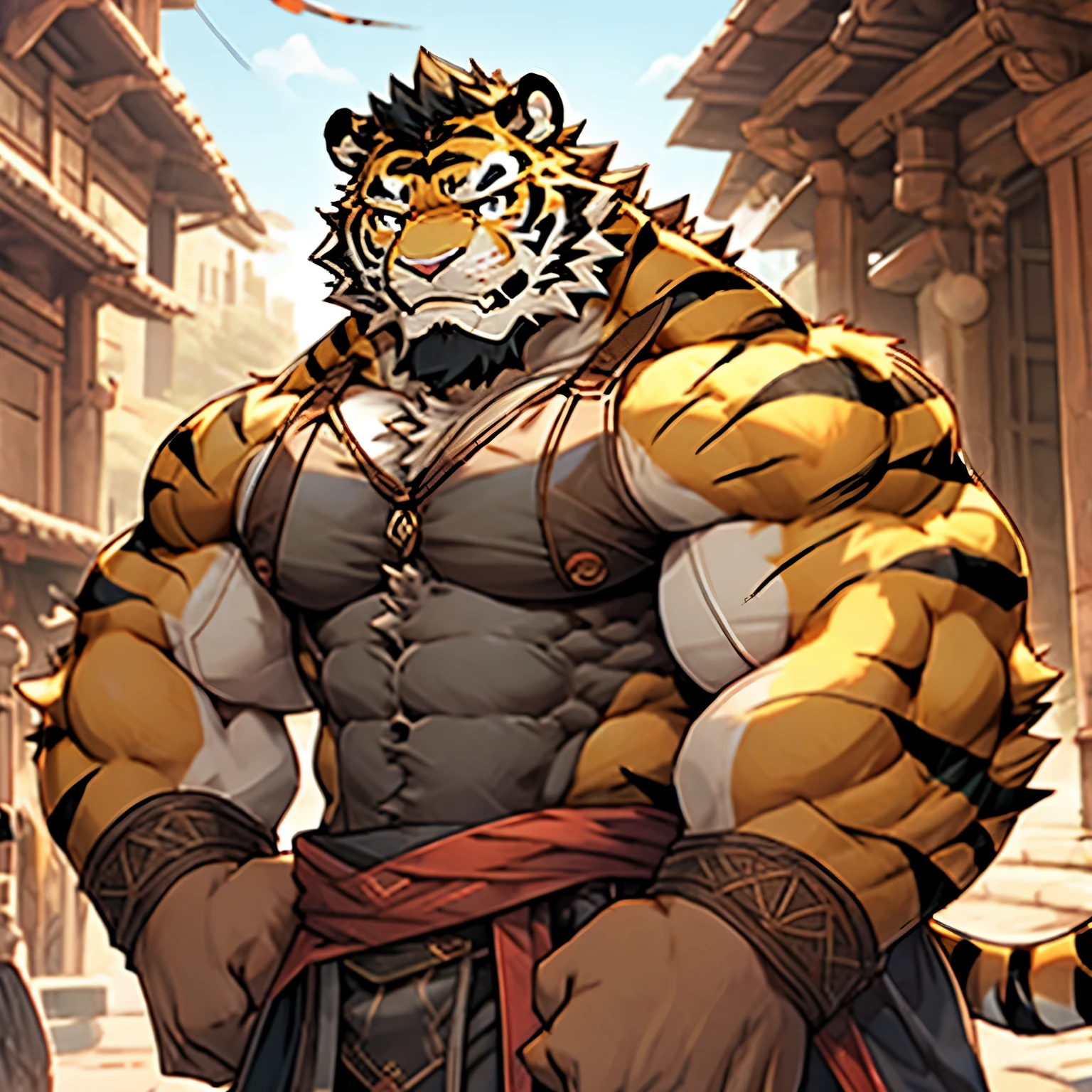 Muscle tiger orcs