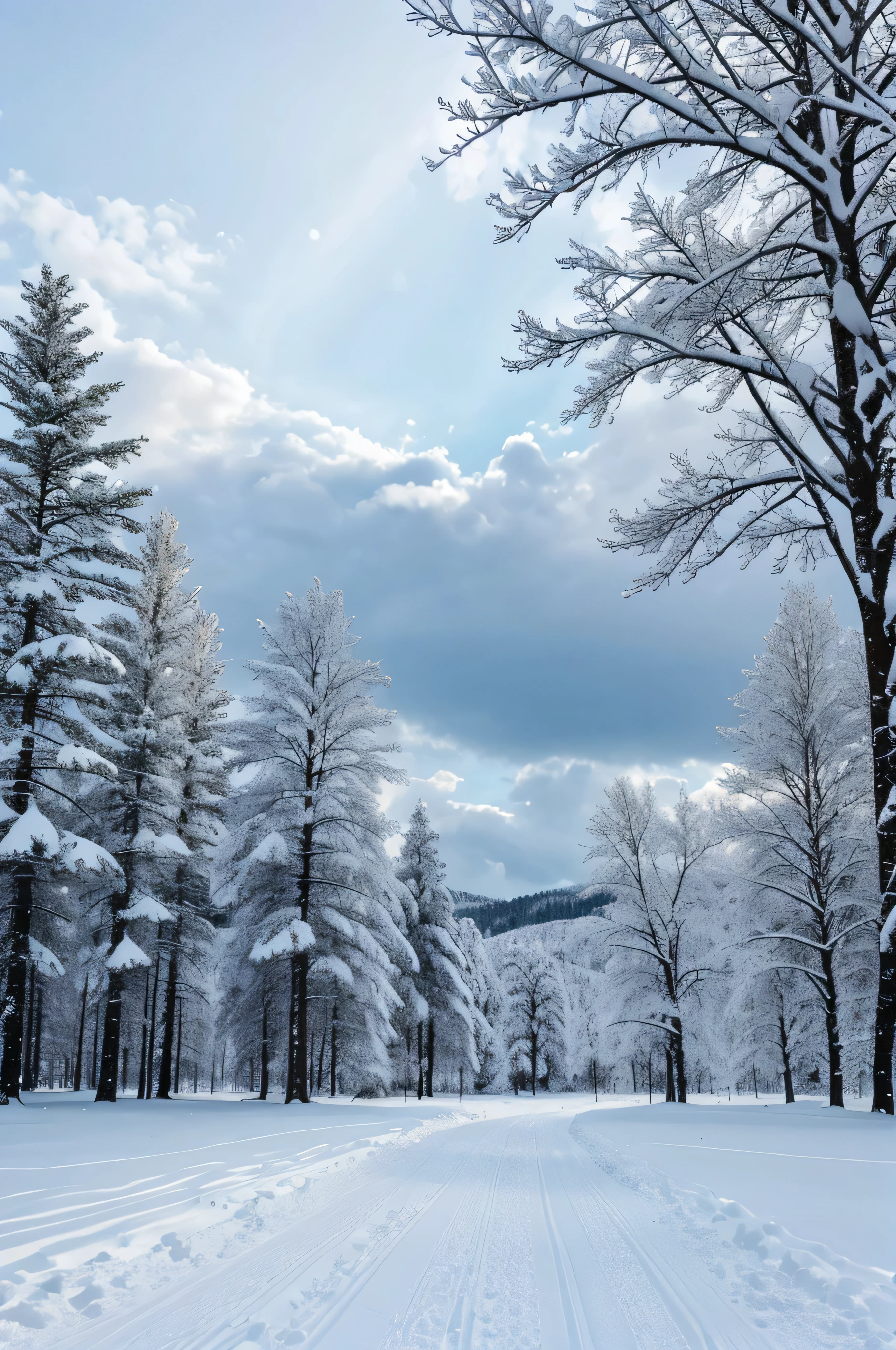 beautiful snowy landscape
