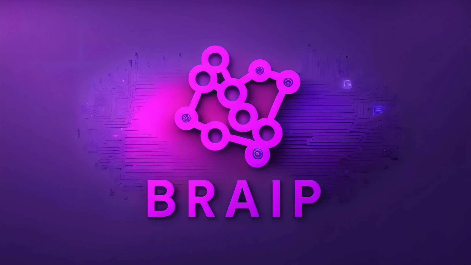 a purple and black logo with multiple links, Impetuoso, Brad, brain, imagem de perfil, Shap, March, brains, brain interface, careca, Direction: Dan Frazier, binary, por Barron Storey, corajosory, 💋 💄 👠 👗, discord foto do perfil, brutal depiction, arte promocional, brain computer interface, album art, corajoso, foto do perfil