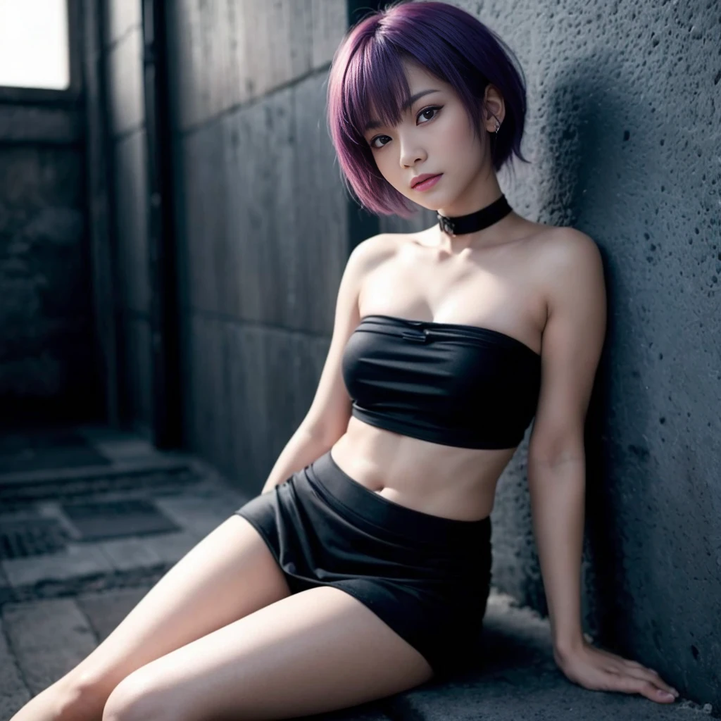 "AYANE FACE" (best quality,ultra-detalhado,Realistic:1.37), retrato, Detailed eyes and facial features, textura de pele delicada e suave, Corpo Perfeito, textura ultra realista, maquiagem perfeita, maquiagem vermelha nos olhos, batom vermelho,  serious expression, cores vivas, maquiagem vermelha em volta dos olhos, cores vivas