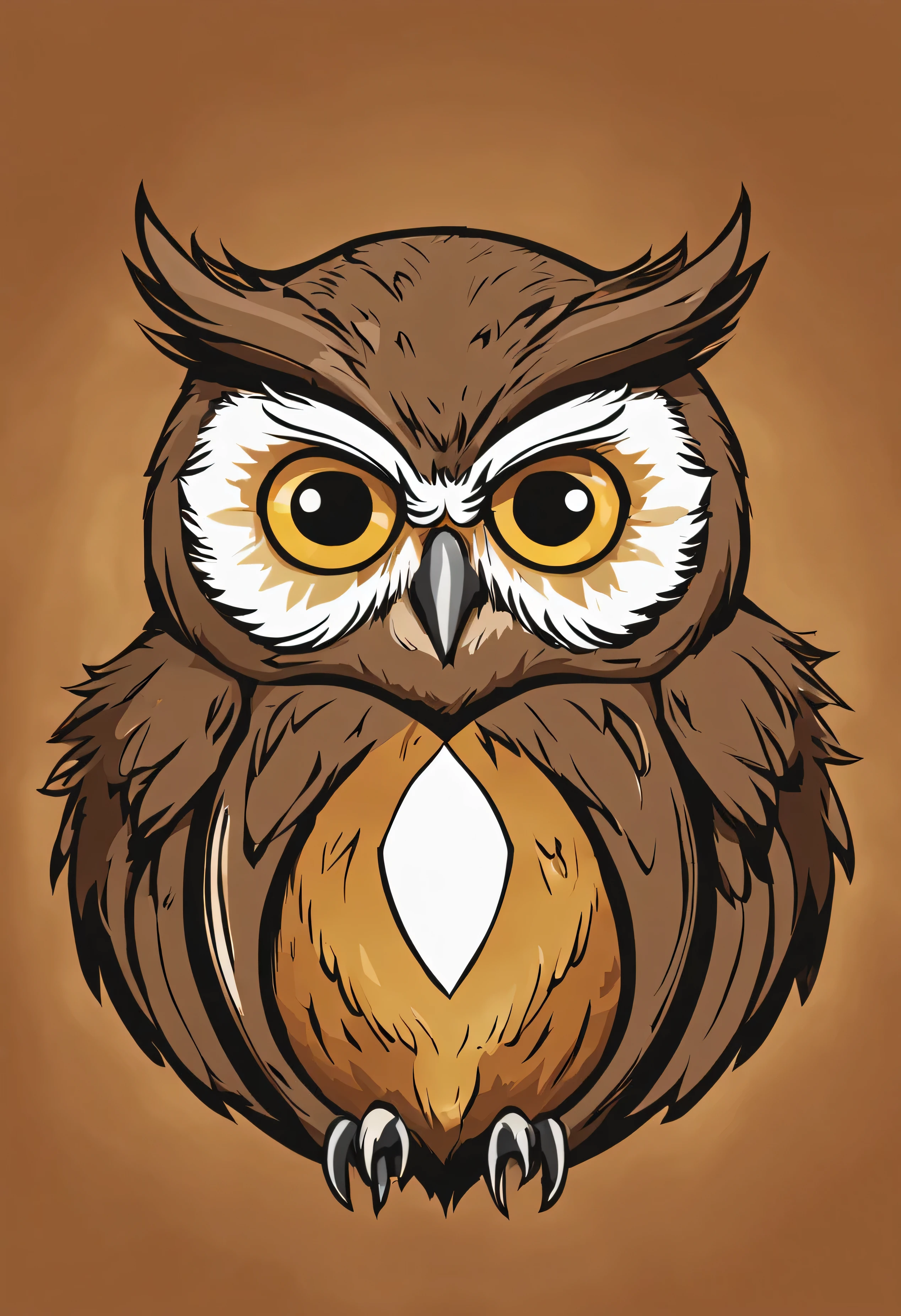 Generate a logo for me on YouTube with a wise and cheerful owl