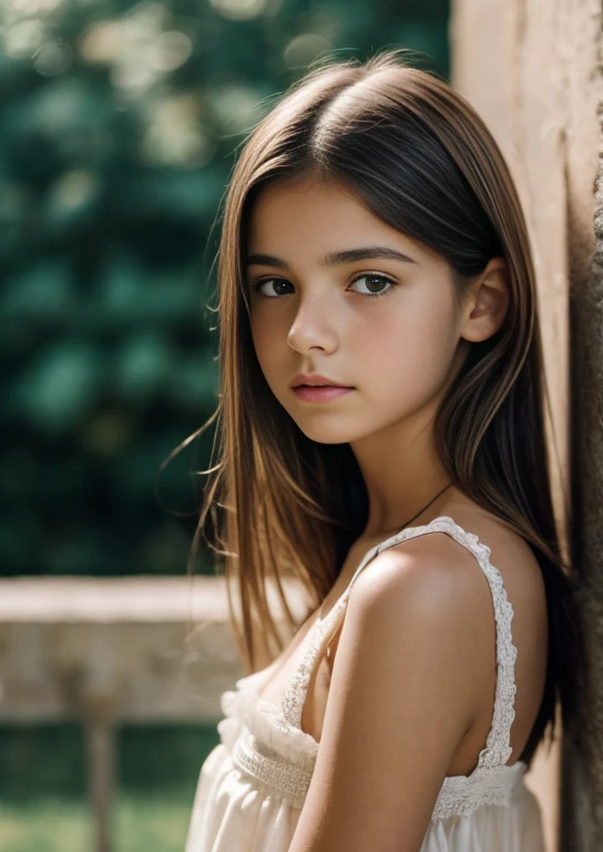 ((1 Spanish girl)), (Laia Manzanares) (Tween model, , 年轻)), Ethereal beautiful, slim, , Soft light, ((David Hamilton Style)), closeup picture, masutepiece, Best Quality, Photorealsitic, 8K, High resolution, Detailed skin, 8K UHD, Digital SLR, Soft lighting, High quality, Film grain, FUJI XT3, cleavage