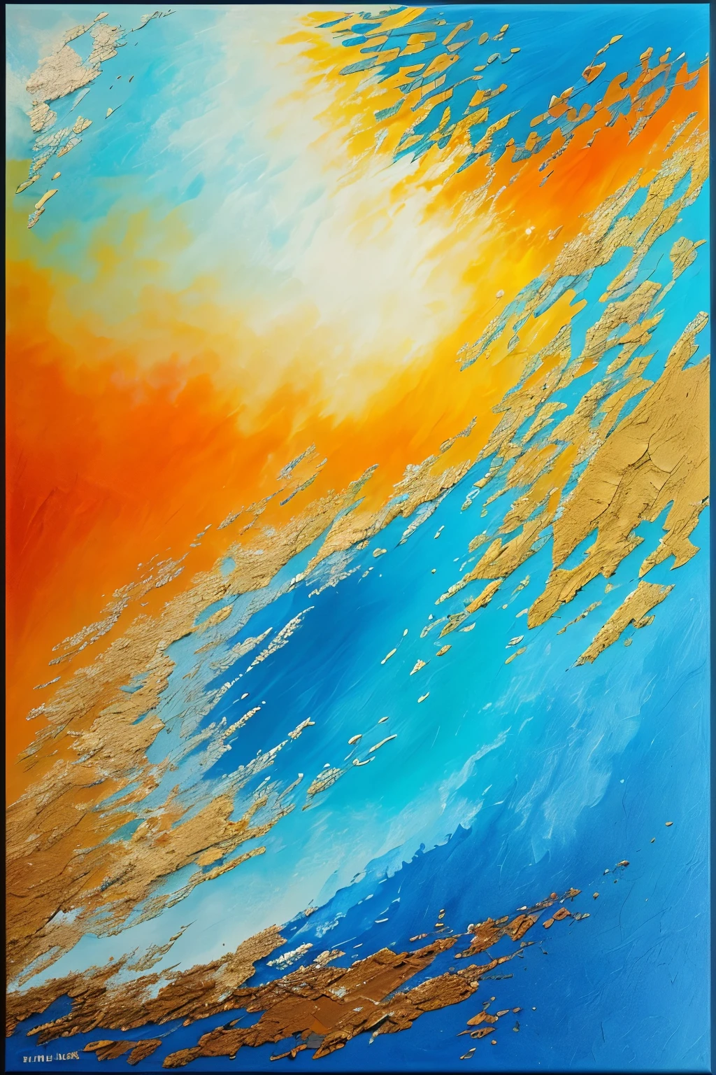 Imagine creating a painting, with earth tone colors and shades of blue, encompassing all their variations, in an abstract style. --s2
Imagine crafting a masterpiece,
With hues of earth and tones of blue,
A mosaic of their infinite hues,
In an abstract style, fresh and new.
With each brushstroke, colors come alive,
A dance of earth and sky, a vibrant jive,
The canvas awakens, tone by tone,
A symphony of earth and azure hues, alone.
Abstract, yet rich with life and meaning,
A kaleidoscope of earth and blue,
In every shade,