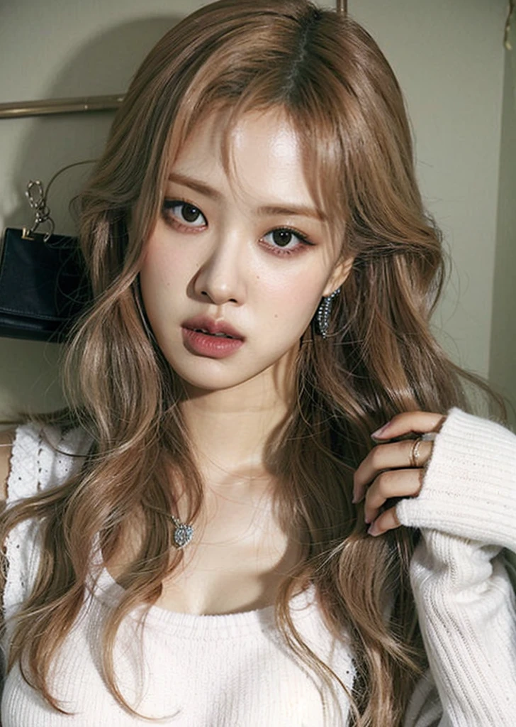 Rose blackpink, rose park, pelinaranja,
cabello naranja, chica pelinaranja, chica pelirroja