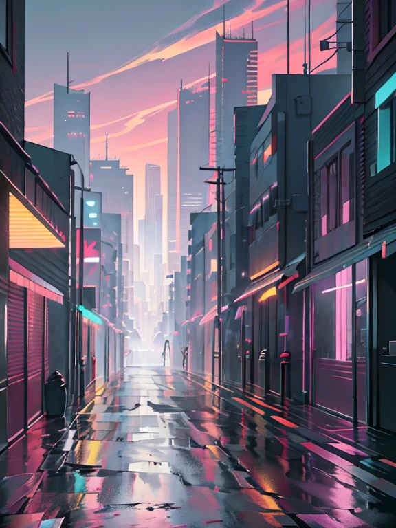 al atardecer en la hora dorada，Los coches circulan por las calles de la ciudad bordeadas de edificios de gran altura, Ciudad cyberpunk hiperrealista, calle de la ciudad futurista, En una ciudad futurista cyberpunk, calle de la ciudad ciberpunk, Paisaje urbano futurista, Paisaje urbano futurista, calle de la ciudad ciberpunk background, Paisaje de la ciudad cyberpunk, Sci-Fi Cyberpunk City Street, pitido de renderizado 3D, calle futurista, Hermosa ciudad cyberpunk, Paisaje de la ciudad cyberpunk