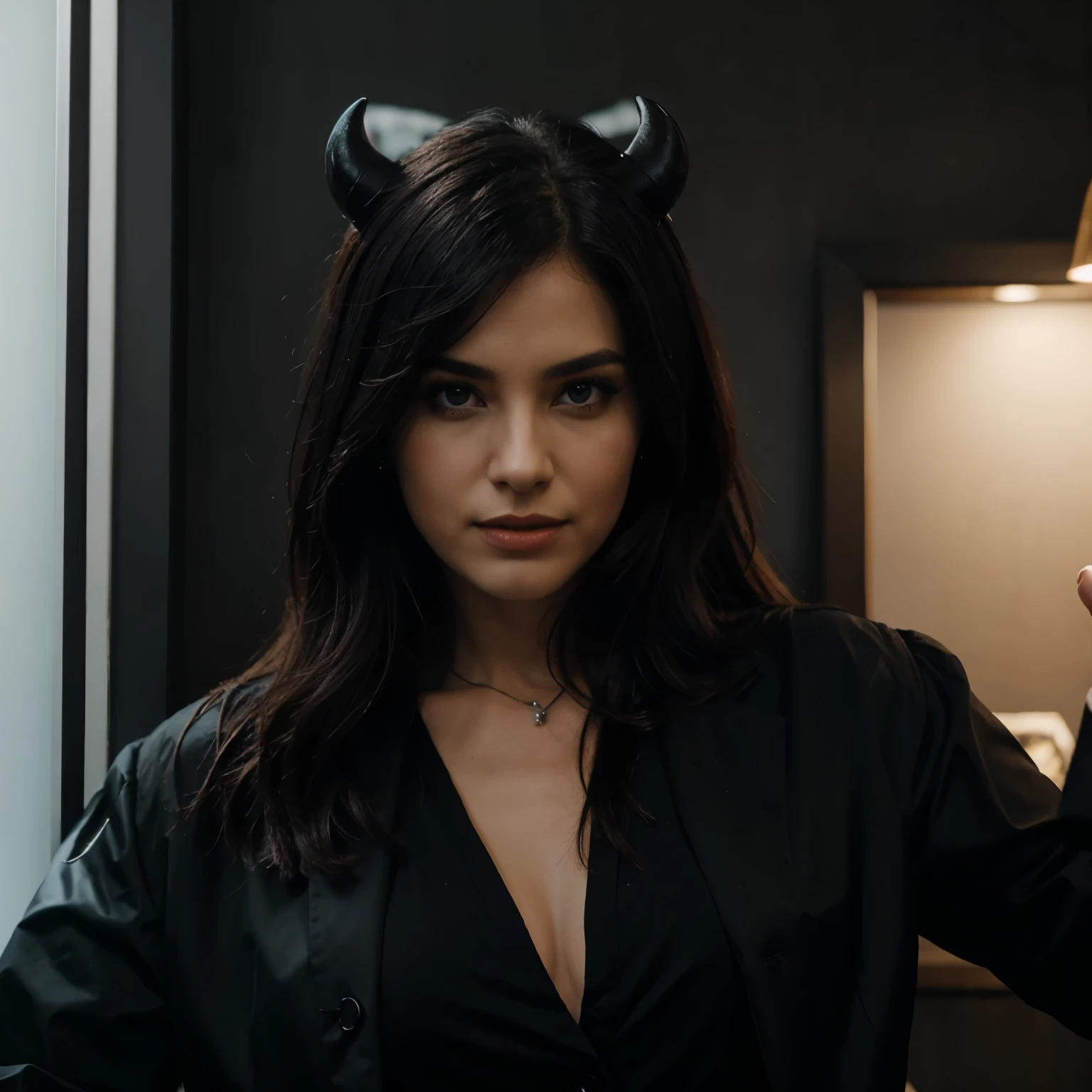 Devil with black suite