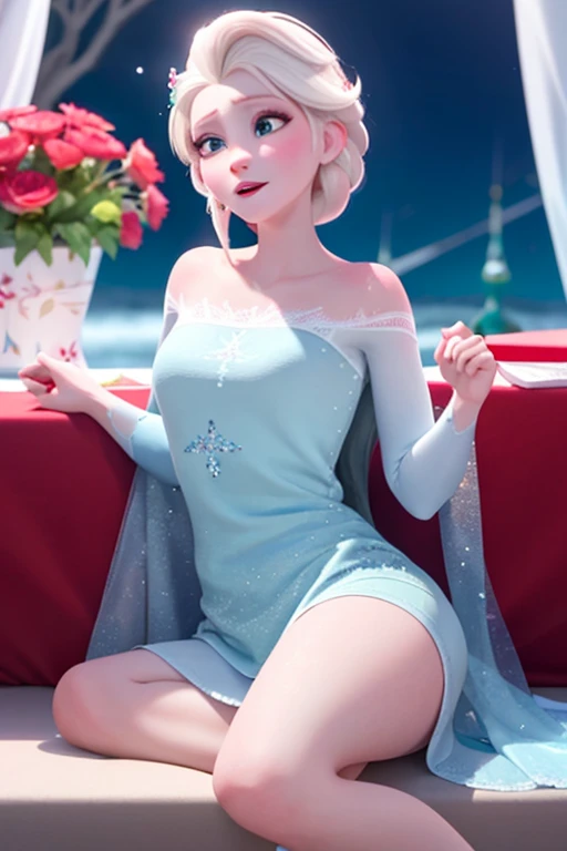 Princess Elsa shyly spread her legs.,Hay tatuajes rojos en los genitales.,breathe through,The body is drenched,saca la lengua