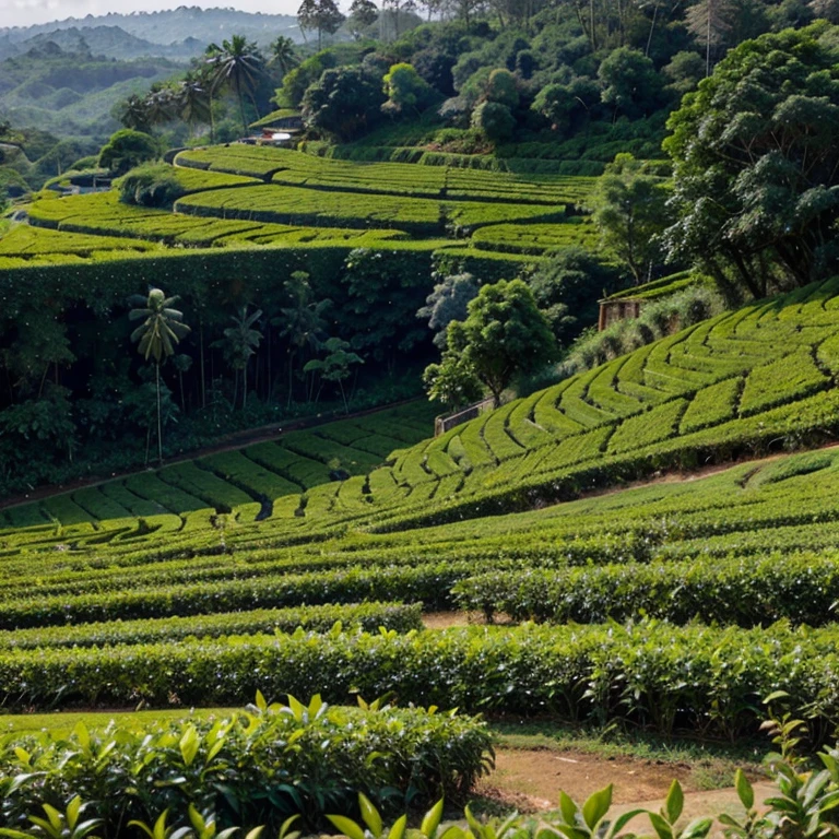 Nature sri lanka tea plantations 