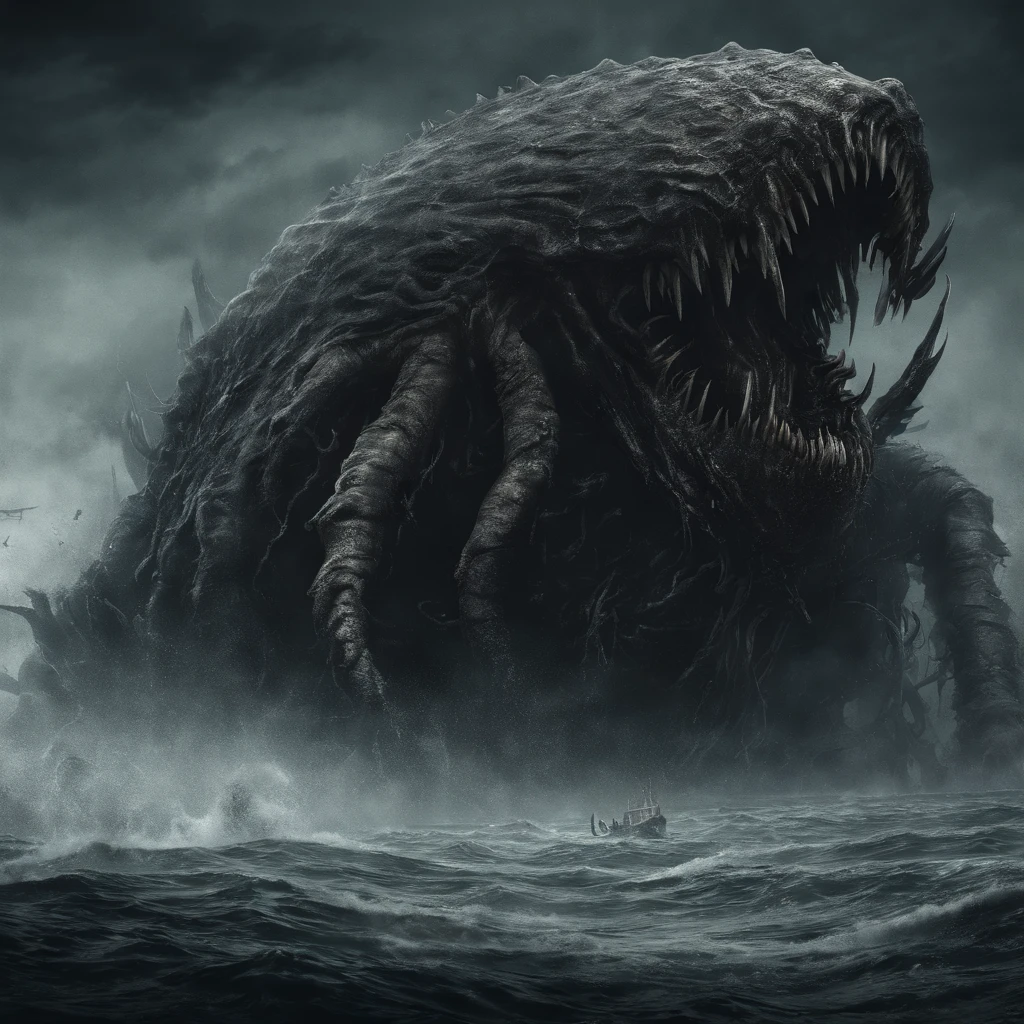 Giant monsterous sea creature