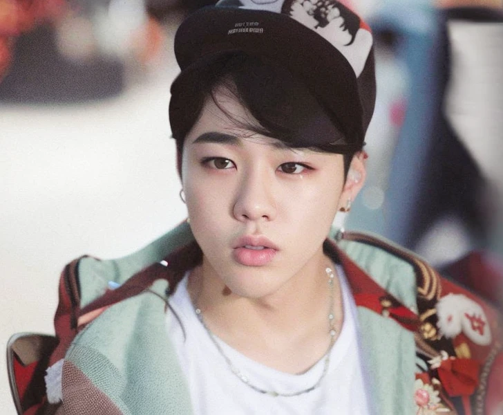 hay un joven con sombrero y chaqueta puesta, Jimin\los labios carnosos, Jimin\la nariz griega, park Jimin, accurate Jimin face, Jimin\his right eyelid is swollen, Jimin, TaeJune Kim, pale korean adorable face, young pale angel, yoongi de pelo negro, jungkook, Escaneo HQ, Kim Jung sostiene, park jimin, jimin, bts