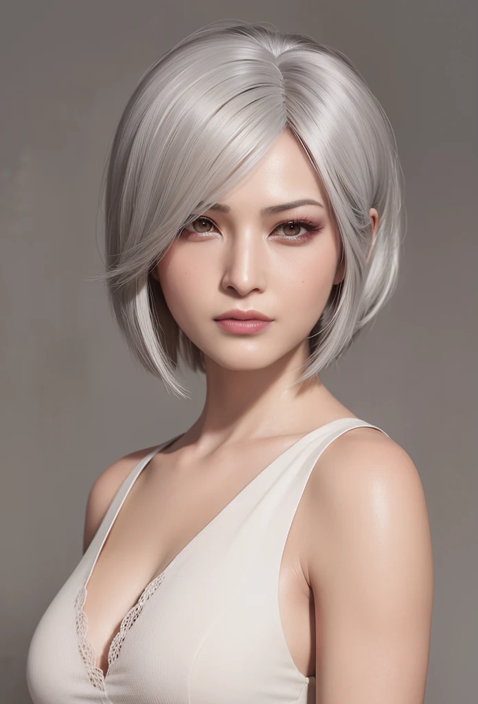 best quality,ultra-detailed,realistic:1.37,Ada Wong,perfectly symmetrical face,ultra-realistic texture,flawless body,detailed facial features, realistic lighting