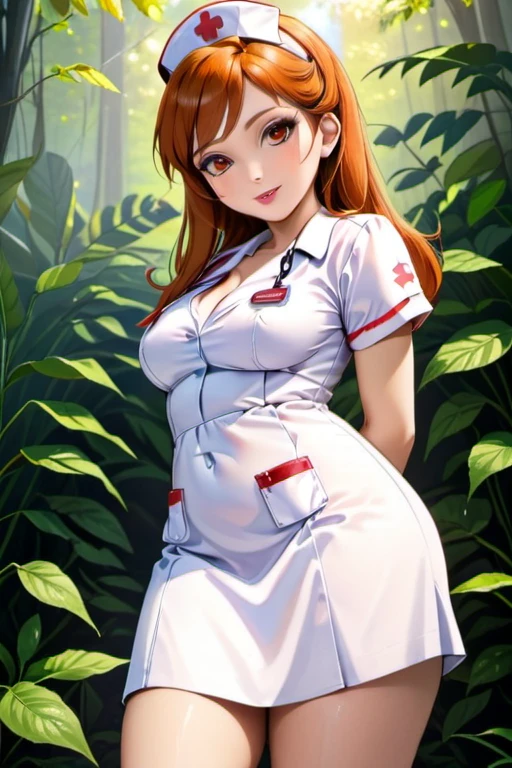 Beautiful big breasted nurse with glasses