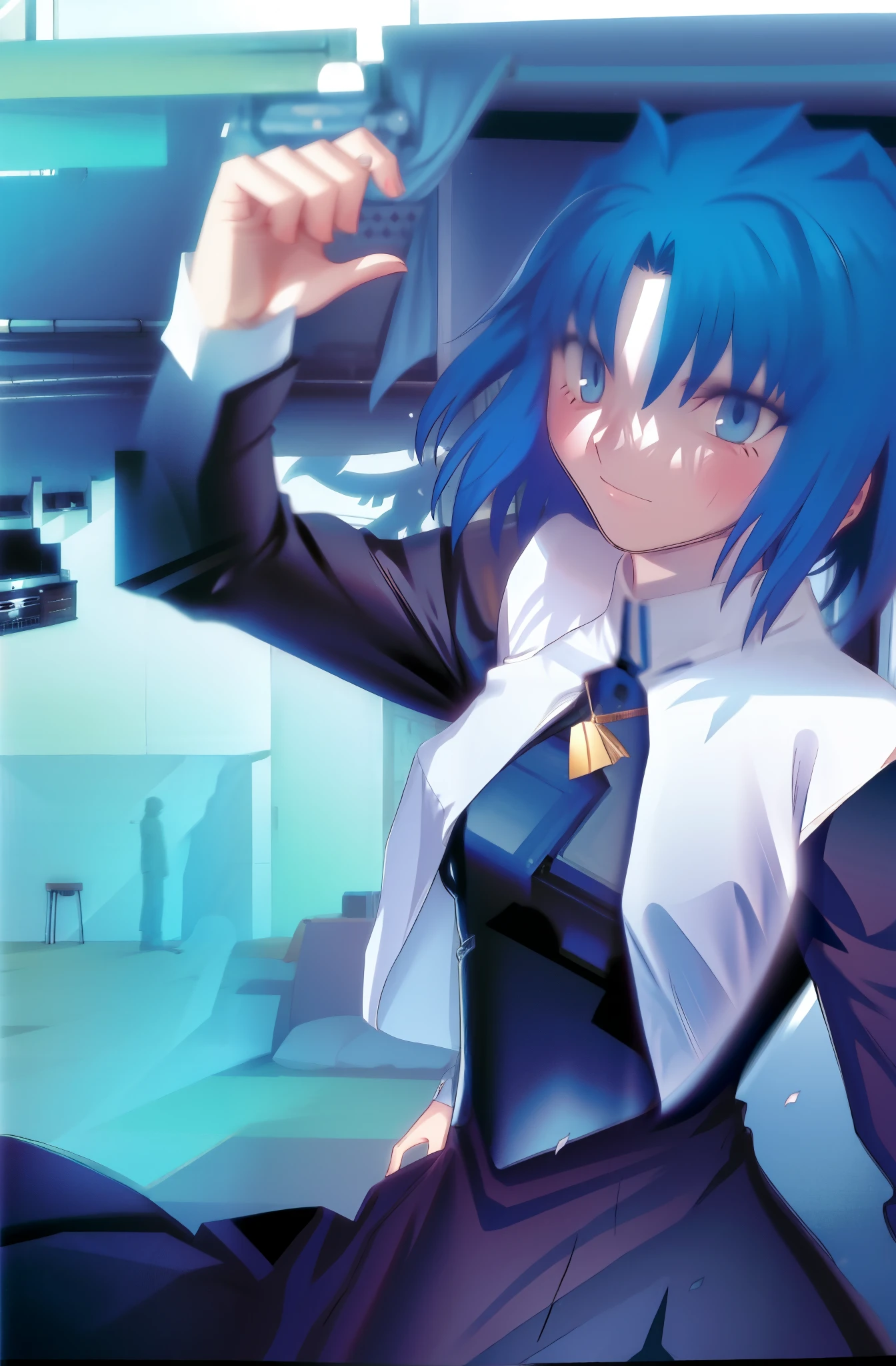 ultra detailed, (room:1.6), open, short thin finger