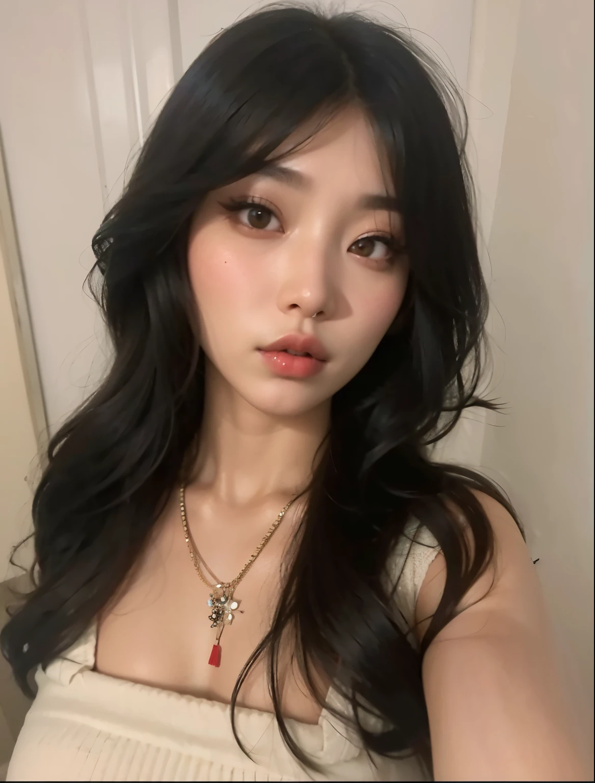 um close up de uma mulher com longos cabelos pretos usando um vestido branco, gorgeous young mulher coreana, beautiful south mulher coreana, ela tem cabelo preto com franja, 18 anos de idade, Xisionwu, coreana, beautiful Asian, beautiful young mulher coreana, uma mulher Asian, 22 anos de idade, mulher coreana, Asian, cruel korean goth girl