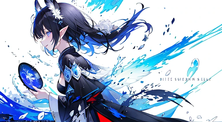 ((master piece:1.4,best quality))+,(hyper detail)+,(highly detailed eyes)+,(winged ears,pointy ears:1.5),
(cute girls),18-year-old,(red pupil:1.15),long blue hair,White ponytail,bushy hair(wariza:1.2),pale skin,seductive smile,crystallization,white bird wings,empty eyes
(彼女は控えめな黒と白のbird wings根のコートを着ていた,Red pattern:1.5),(Black Color Leggings:1.4)Sleeves are long,赤いbird wingsの頭飾り,黒いcloudと雪の山,fragmented crystallizationlization ,black nails,teardrop,Gray cloak,black and white gloves,black long boots,black veil,red giant eye
(bird wings:1.1),
(dawn light:1.2),
(dark black and white:1.16),(Depth of bounds written:1.4),intricate details,color mixing,Detailed route,wonderful,super detail,The content is very detailed,(high contrast:1.11),Wind,wonderful胸の谷間,beautiful eyes,messy hair,(shine the best,extremely delicate and beautiful), ((movie lights lighting)), (seen from the side:1.3),8K,master piece,best quality,movie stills,1 plump girl,floating in the sky,絡み合ったcloud,cloud,(Close-up of cleavage:1.1),bright,cheerfulness,interesting,gentle soft lighting,(bauhaus,shape,line engineering,abstract:1.1)official art, unity 8k wallpaper, super detailed, beautiful and beautiful, master piece, best quality, (dynamic angle:1.4),エキゾチックのロマンチックなDepth of bounds written_dance,Perfect Nwsj Magic,(master piece,highest quality,best quality,official art,beauty and aesthetic:1.2),The content is very detailed,rich and colorful,best details,