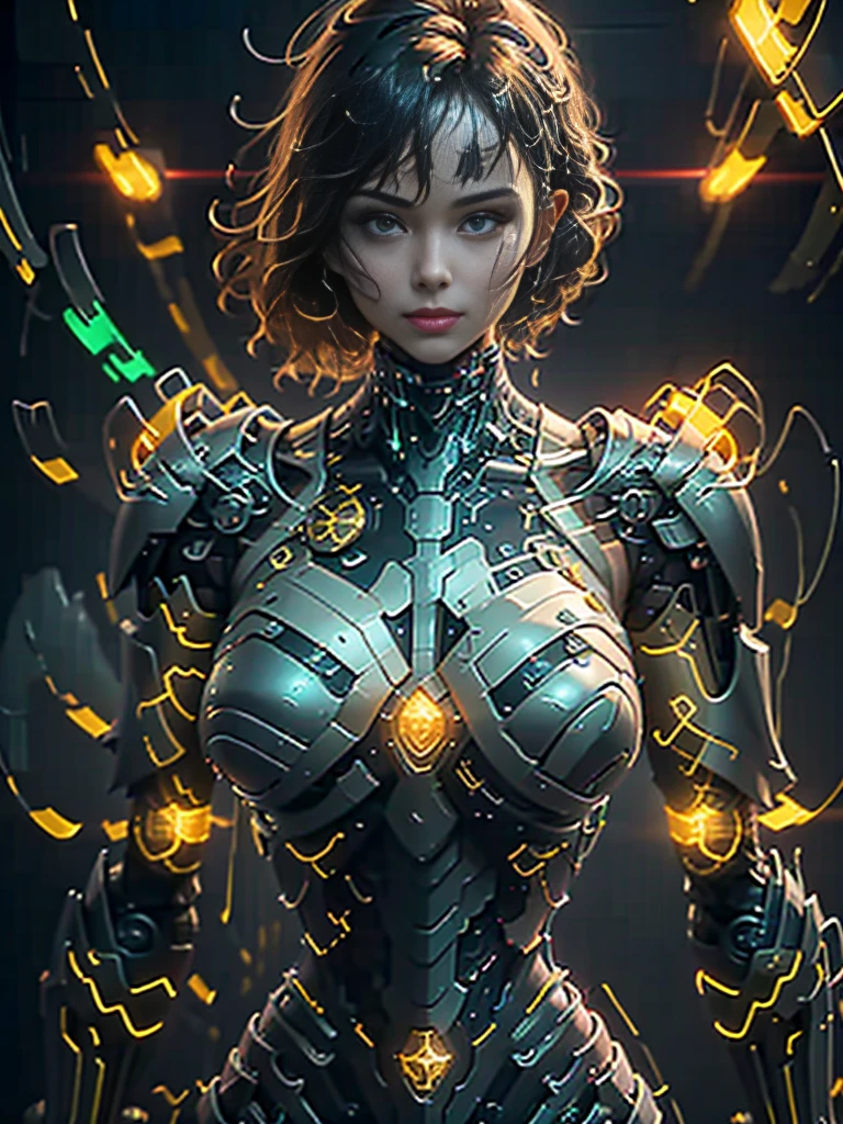 Ultra Realistic, 8K, Ultra High Resolution, (Realistic: 1.6), Realistic, Ultra-Realistic 8K, Extremely Detailed CG Unity 8k wallpapers, RAW Photos, ((Best Quality)), ((Masterpiece)), (Very Detailed: 1.3), 3D, (Bikini Mech: 1.3), Beautiful Cyberpunk Woman with Her Mecha in the City Ruins of Forgotten Wars, Ancient Technology, HDR (High Dynamic Range), Ray Tracing, NVIDIA RTX, Super Resolution, Unreal 5, Subsurface Scattering, PBR Texture, Post Processing, Anisotropic Filtering, Depth of Field, Maximum Sharpness and Acutance, Multilayer Texture, Albedo and Highlight Mapping, Surface Shading, Accurate Simulation of Light-Material Interactions, Perfect Proportions, Octane Rendering, Two-tone Lighting, Low ISO, White Balance, Rule of Thirds, Wide Aperture, 8K RAW, High Efficiency Subpixels, Subpixel Convolution, Luminescent Particles, Light Scattering, Tyndall Effect