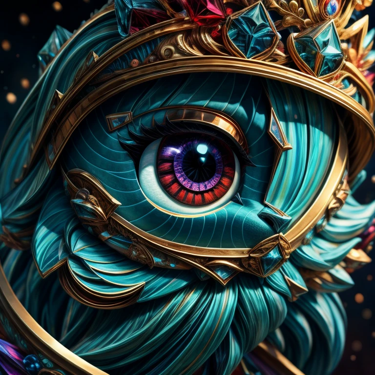 official art, unity 8k wallpaper, ultra detailed, beautiful and aesthetic, High quality, beautiful, masterpiece, best quality, (zentangle, mandala, tangle, entangle:0.6), queen, smile, twinkle, red, light on face, high detail eye