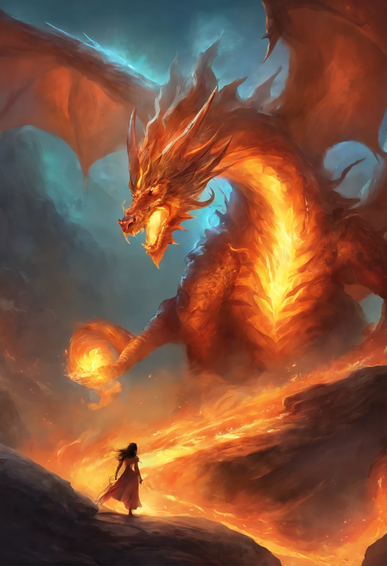Creatures     Fire Elemental and Dragon   Garibas