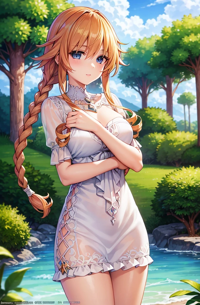 "(best quality, 4k),ultra-detailed,realistic,portraits,beautiful detailed eyes,beautiful detailed lips,extremely detailed eyes and face,longeyelashes,HDR,UHD,studio lighting,physically-based rendering,2girls,daughters of Aphrodite,lovely smiles,golden curls,goddess-like beauty,flowing dresses,graceful postures,gentle expressions,natural beauty,peaceful garden,fragrant flowers,bright sunlight,soft breeze,faint hint of blush on their cheeks,dainty accessories,vivid colors,pastel hues,sun-kissed skin"