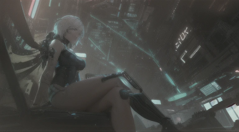 ((La mejor calidad)), ((obra maestra)), (muy detallado:1.3), ...............................................................................................................................................3D, Beautiful (cyberpunk:1.3) Mujer hacker, peinado corto,pelo corto, Volver al visor, cabello grueso, Terminal de ordenador operativo, Pantalla montada en la cabeza, computer server, Pantalla LCD, fiber optic cable, Logotipo de la empresa, HDR (High Dymanic Range), Trazado de rayos, NVIDIA RTX, Super resolution, Irreal 5, Subsoil Scatter, Textura PBR, Post-procesamiento, Anisotropic filtering, profundidad de campo, maximum sharpness and sharpness, Texturas multicapa, Albedo y Highlight Maps, Sombreado de superficies, Accurate simulation of light-material interactions, proporciones perfectas, Renderizado de octanaje, duotone lighting, ISO bajo, balance de blancos, Regla de los tercios, amplia apertura, 8K RAW, efficient sub-pixels, sub-pixel convolution, glow particles, dynamic pose
