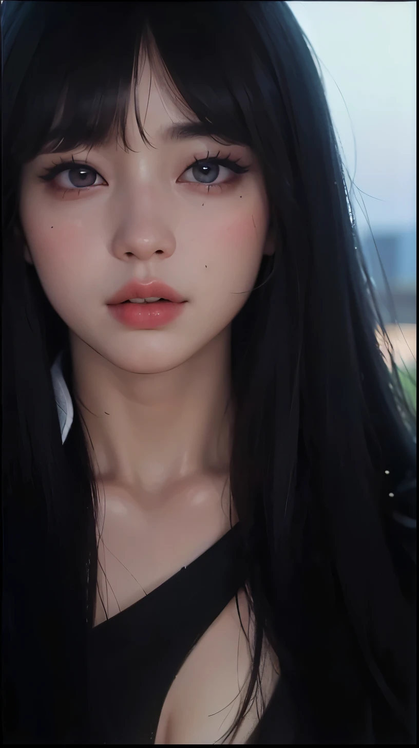 (best quality,ultra-detailed, highres,masterpiece:1.2),portrait, Jimin,plump lips, Park Jimin-inspired aesthetic, swollen right eyelid of Jimin, Greek nose of Jimin, inspired by Bian Shoumin, elongated neck, vivid colors,soft lighting. 