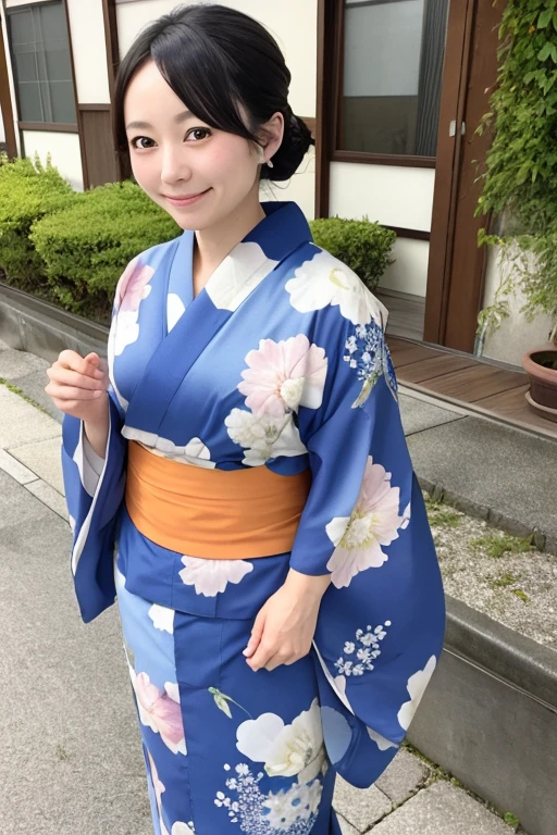 Yui Arakaki style　beautiful woman　kimono