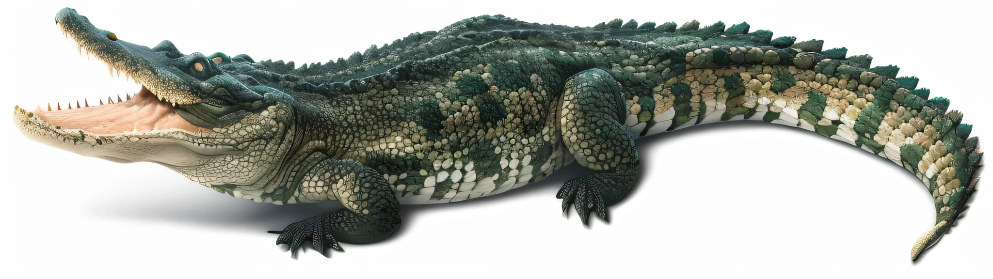 alligators，alligators爬行动物极其现实, 白色的hyper real highly detailed, frontal pose, 8K hyper-realistic animals，hyper real highly detailed, , full body shot hyperdetailed,alligators，High quality 3D realistic, Extremely high quality scans，4K，8k，ultra high definition， highly detailed animals, Strong and fierce, digital rendering, Digital Art Animal Photo Author：Konrad Křizanovsky