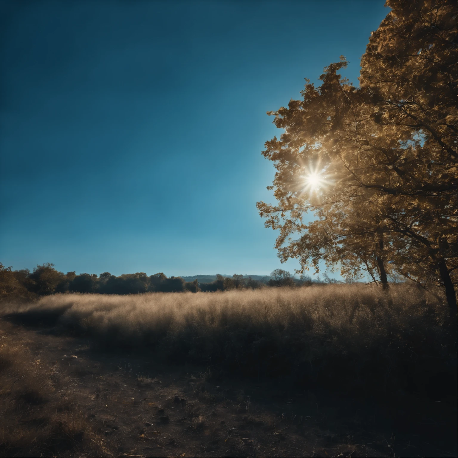 (((Blue sky photo,deep blue sky,Cloudless blue sky, Light tones,Early morning sky)))highest quality, High resolution, High resolution:1.37,