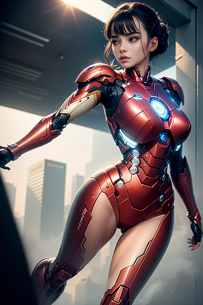 Iron Man beauty with big breasts and big ass