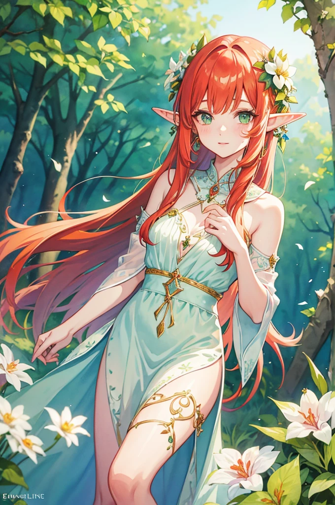 The most beautiful and sexy elf warrior goddess, orange hair, blue eyes, dark african skin, wearing extremely detailed battle armor, huge gigantic nude tits and nipples exposed, with fairy wings, tons of tattoos and piercings, in the most breathtaking enchanted forest, cherry blossoms and butterflies blowing in the wind, highly detailed background, perfect masterpiece, high quality, high resolution