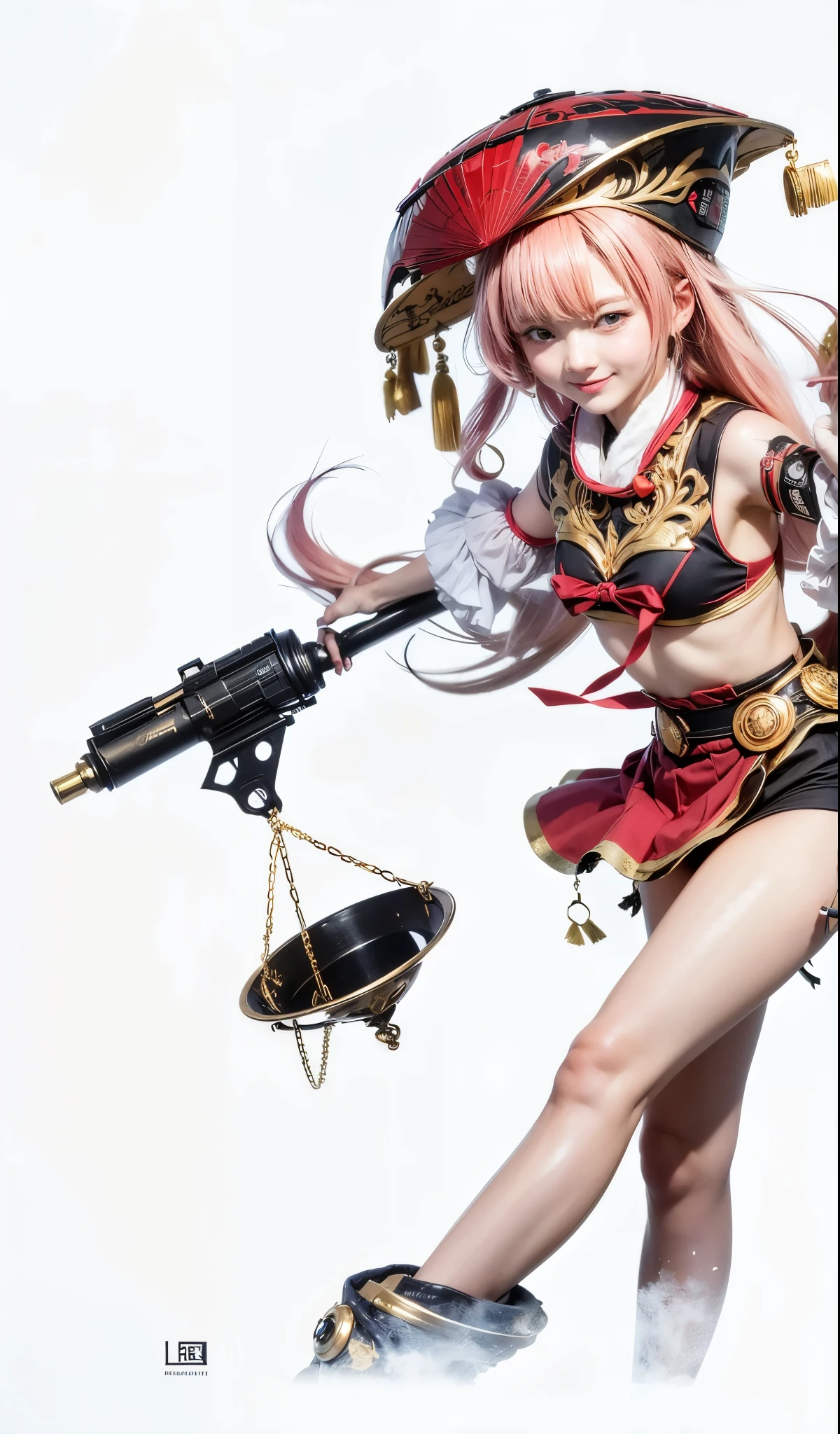 Charlotte, genshin impact, sumeru, female, pink hair with red hat